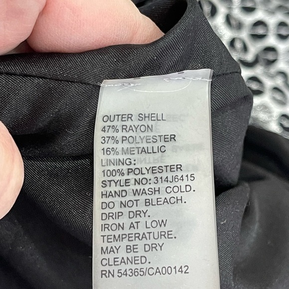 Peter Nygard Silver & Black Dot Roundels 3/4 sleeve jacket blazer art to wear - Picture 4 of 17